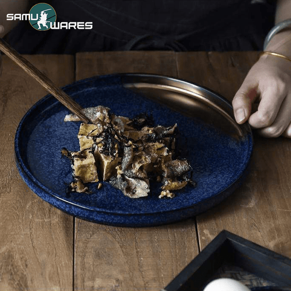 Imperial Samu-Wares Ceramic Tableware (Blue and Gold)
