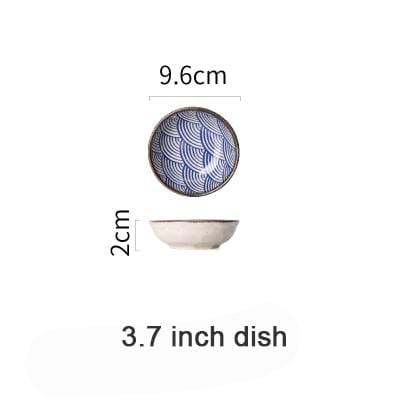 Imperial Glazed Fish Scale Ceramic Tableware