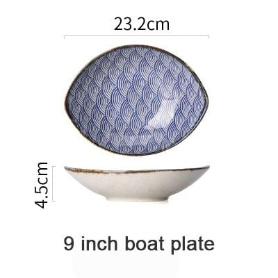 Imperial Glazed Fish Scale Ceramic Tableware