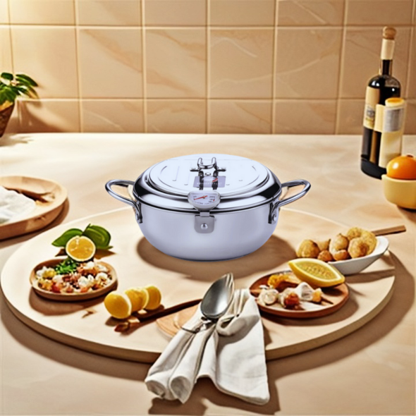 Samu-Fry - Stainless Steel Japanese Deep Frying Pot