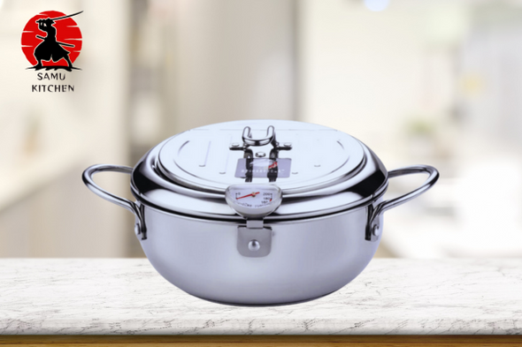 Samu-Fry - Stainless Steel Japanese Deep Frying Pot