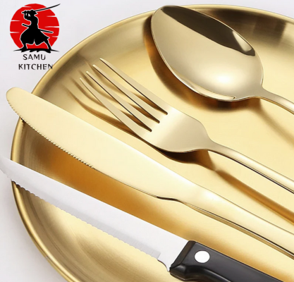 Camping Picnic Cutlery Set - Outdoor Stainless Steel Tableware