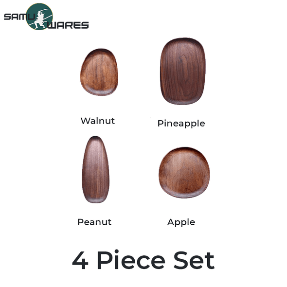 Samu-Kitchen Premium Wood Plate Set