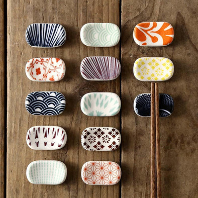 Sashimi-Themed Japanese Ceramic Chopsticks Holder